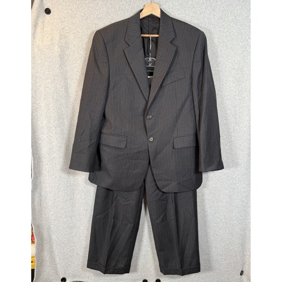 Lauren Ralph Lauren Other - Lauren ralph lauren suit mens 40s gray pinstripe 22x30 and 32x27 tuxedo two